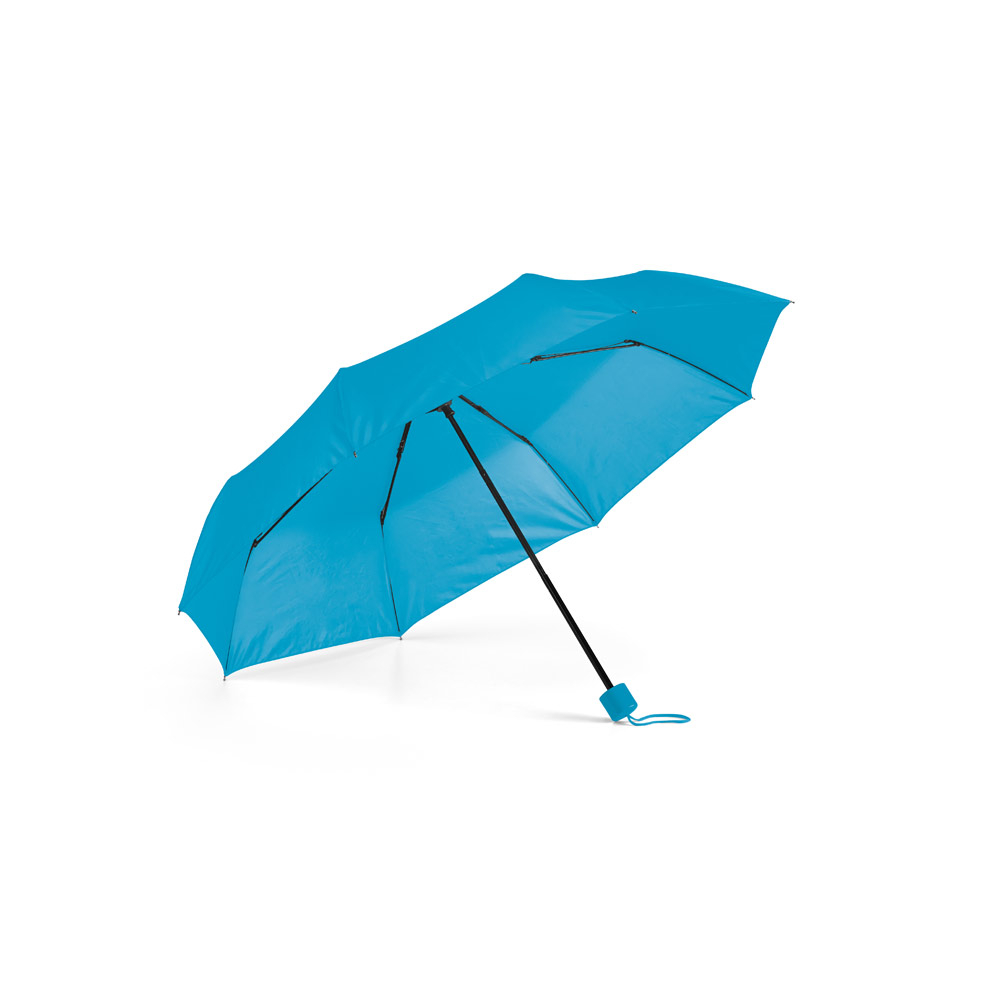 Parapluie publicitaire pliable en 3 Bleu clair